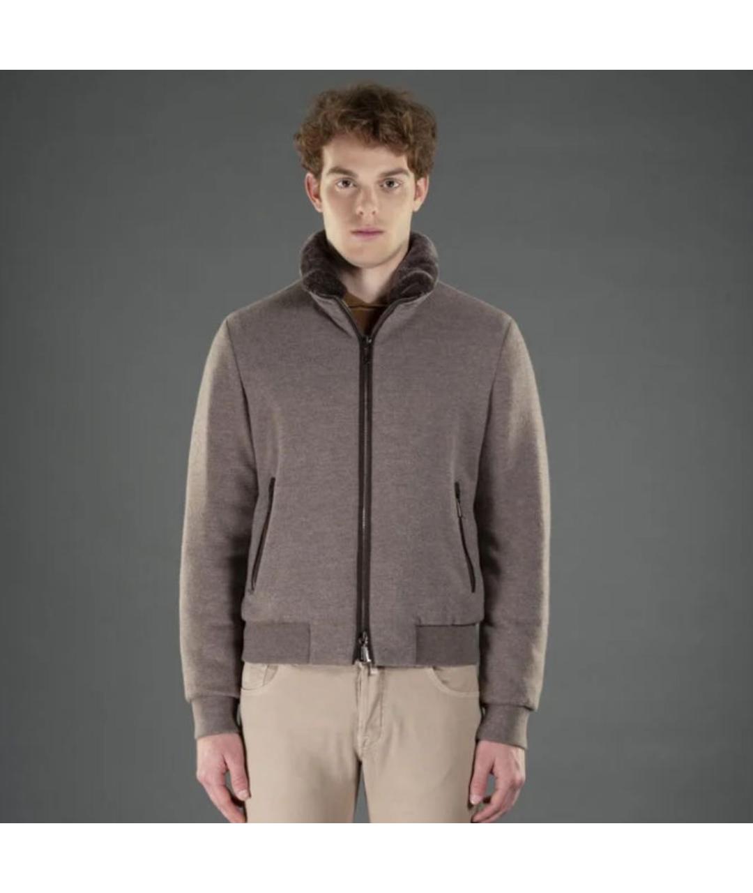 MOORER Бежевая шерстяная куртка, фото 3