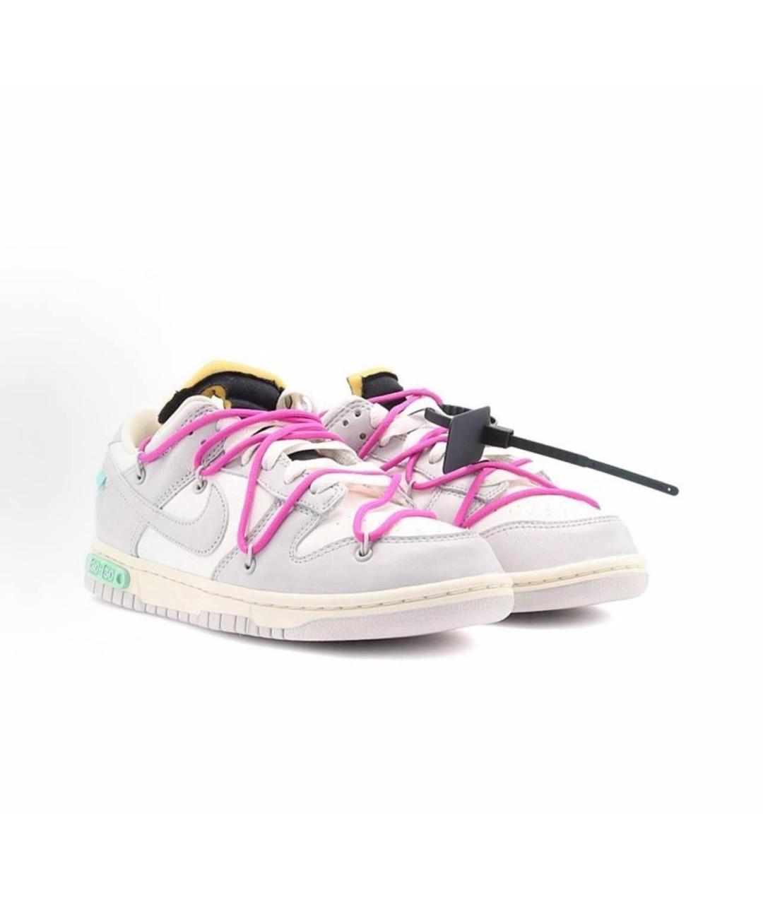 NIKE X OFF-WHITE Мульти кожаные кроссовки, фото 2