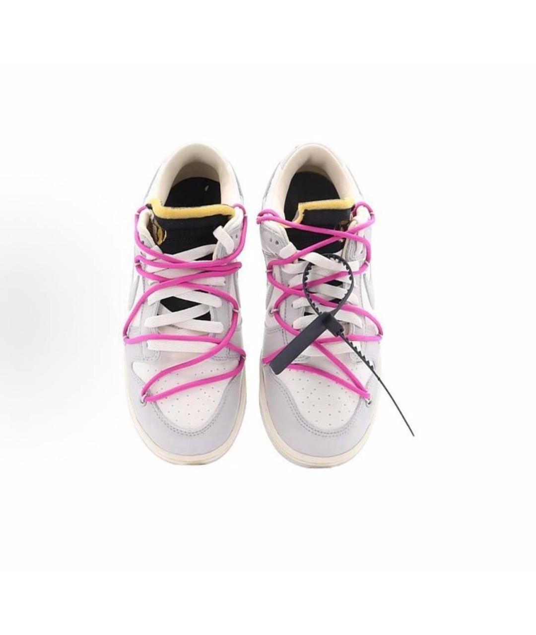 NIKE X OFF-WHITE Мульти кожаные кроссовки, фото 3