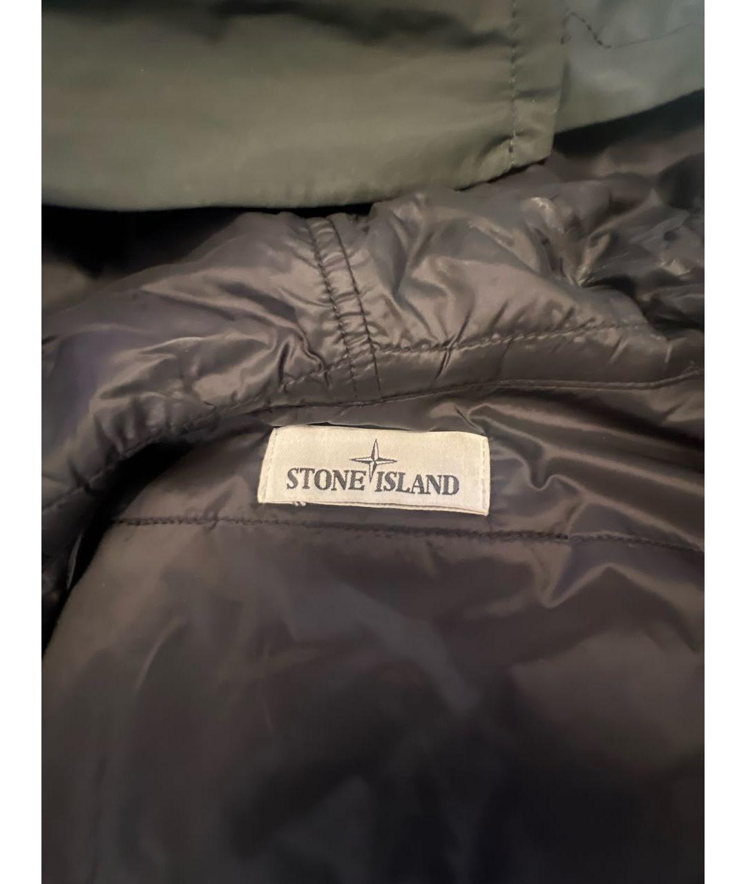STONE ISLAND Серая полиэстеровая куртка, фото 3