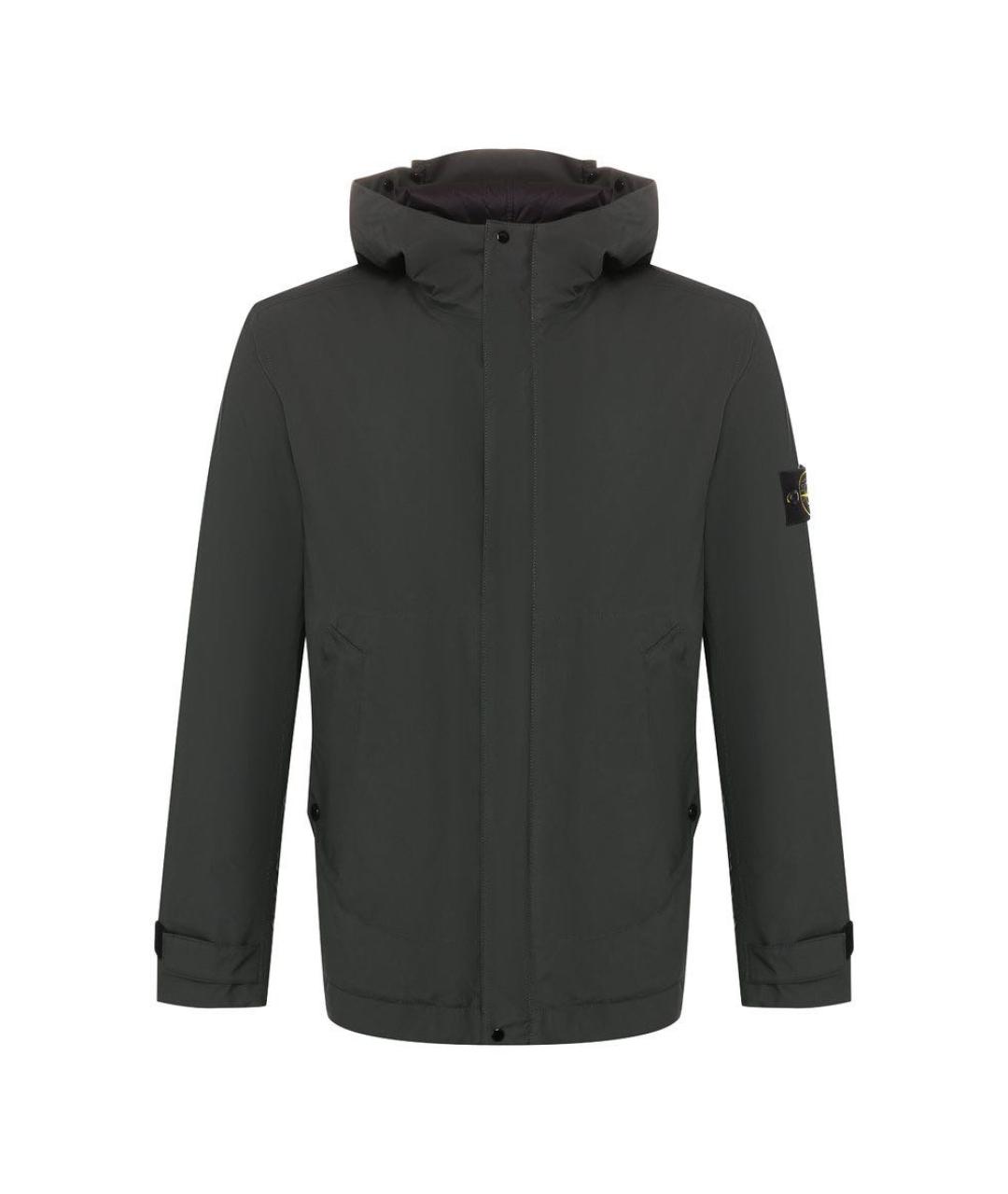 STONE ISLAND Серая полиэстеровая куртка, фото 1