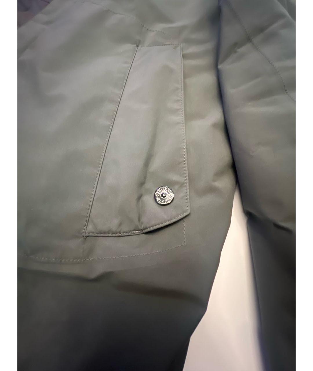 STONE ISLAND Серая полиэстеровая куртка, фото 4