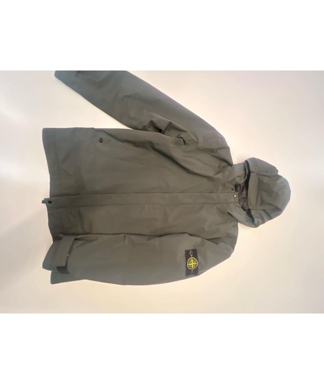 STONE ISLAND Серая полиэстеровая куртка, фото 2