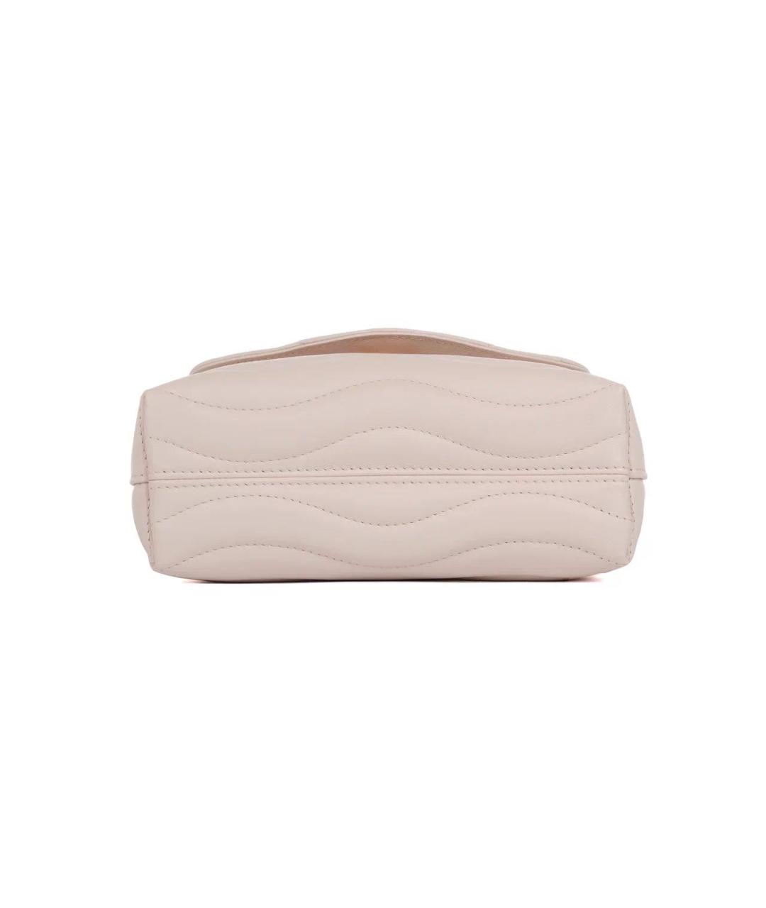 LOUIS VUITTON Белая кожаная сумка с короткими ручками, фото 7