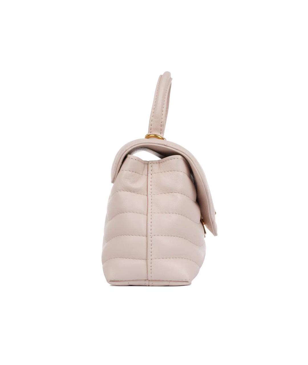 LOUIS VUITTON Белая кожаная сумка с короткими ручками, фото 5