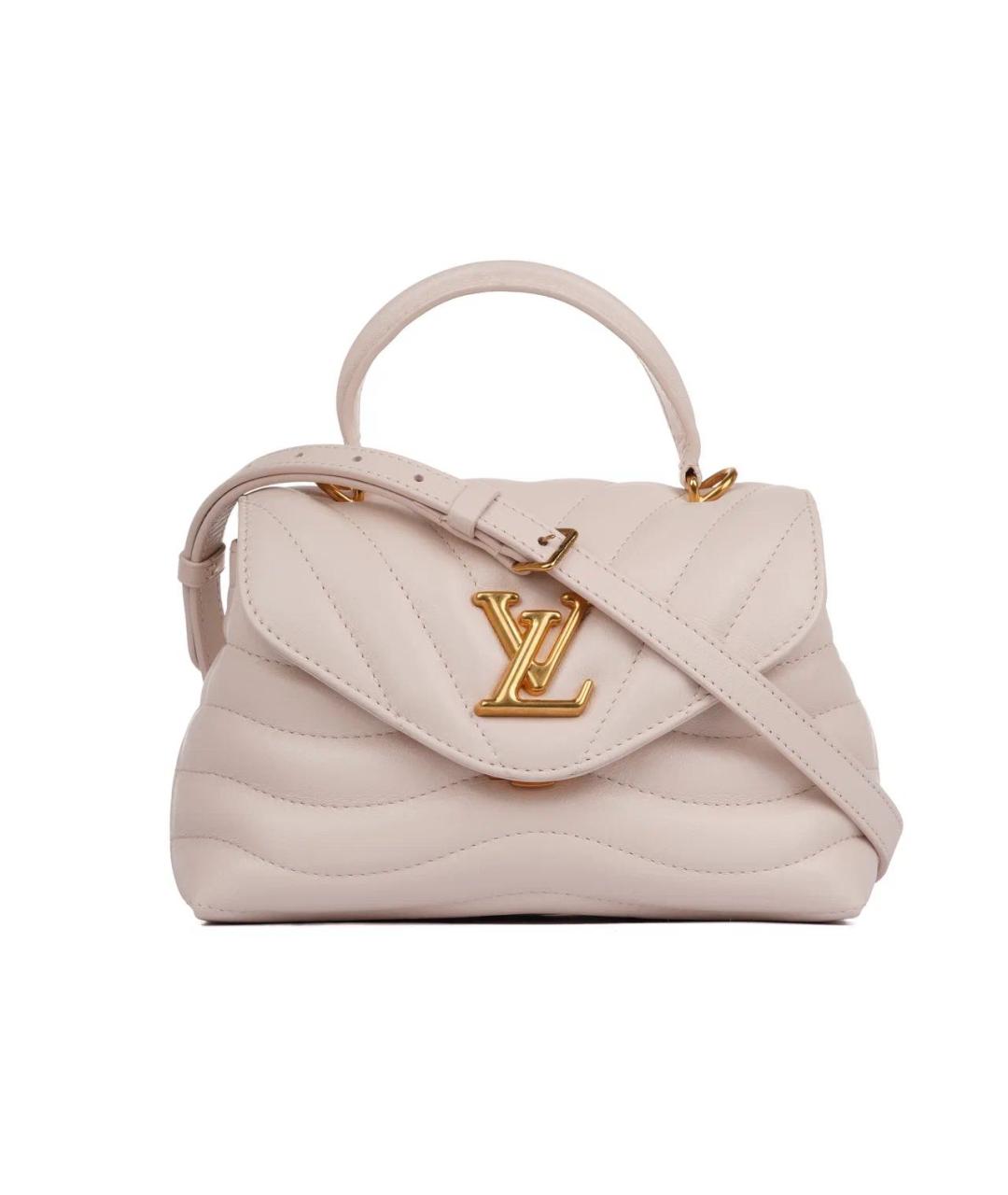 LOUIS VUITTON Белая кожаная сумка с короткими ручками, фото 1