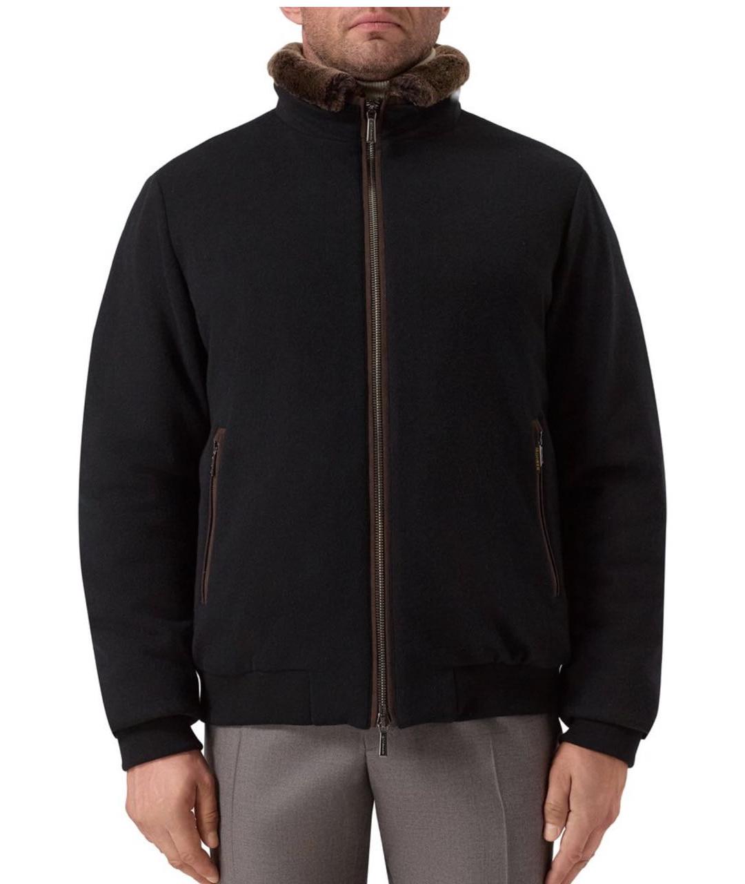 MOORER Темно-синяя шерстяная куртка, фото 3