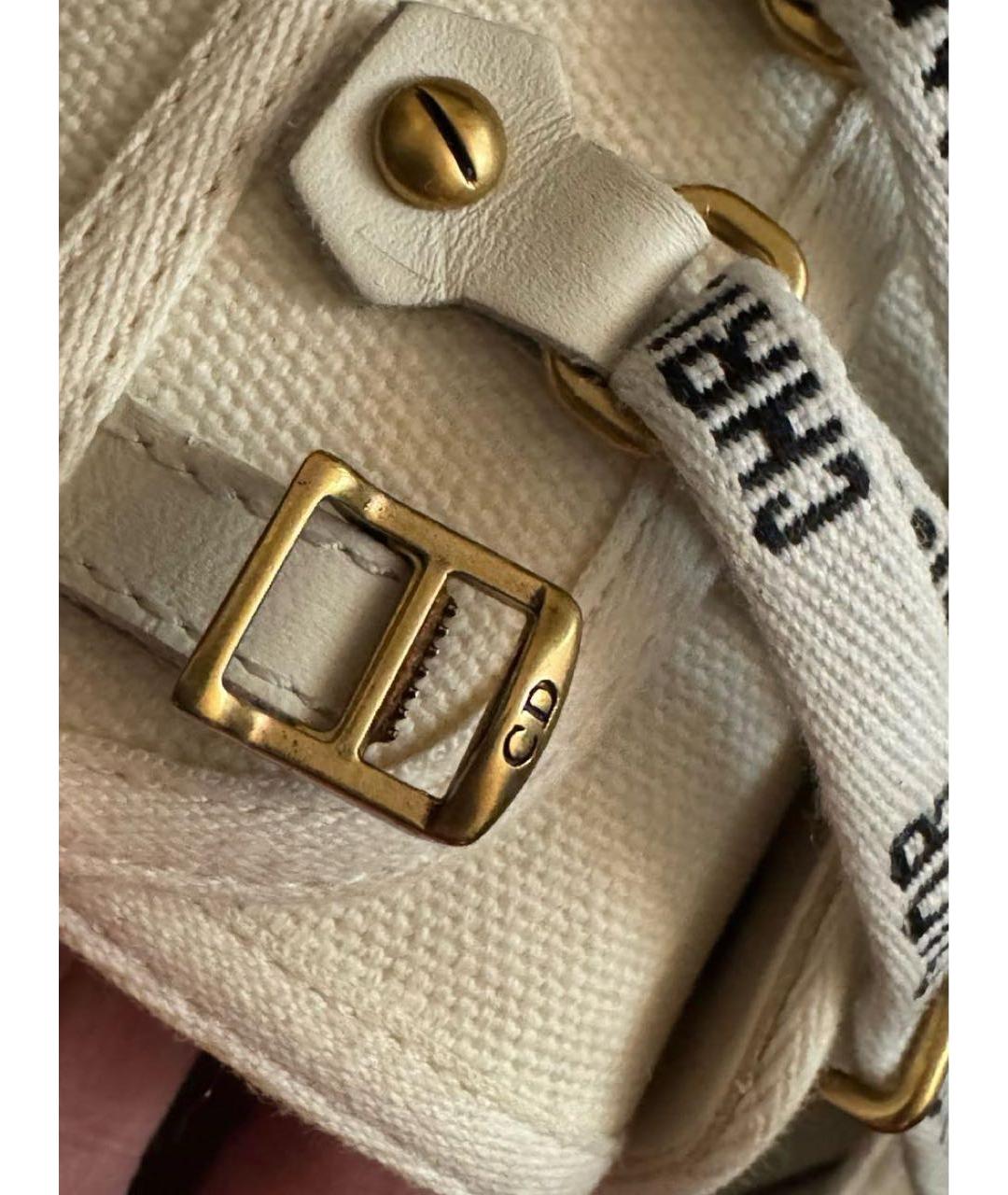 CHRISTIAN DIOR Белые текстильные кеды, фото 5