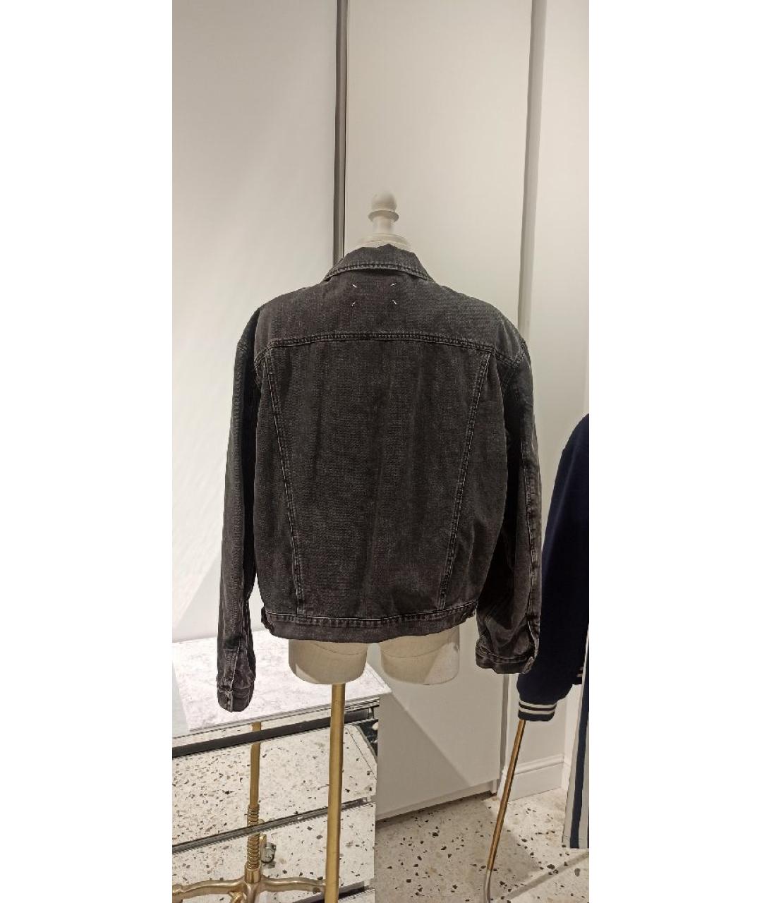 MAISON MARGIELA Черная хлопковая куртка, фото 4