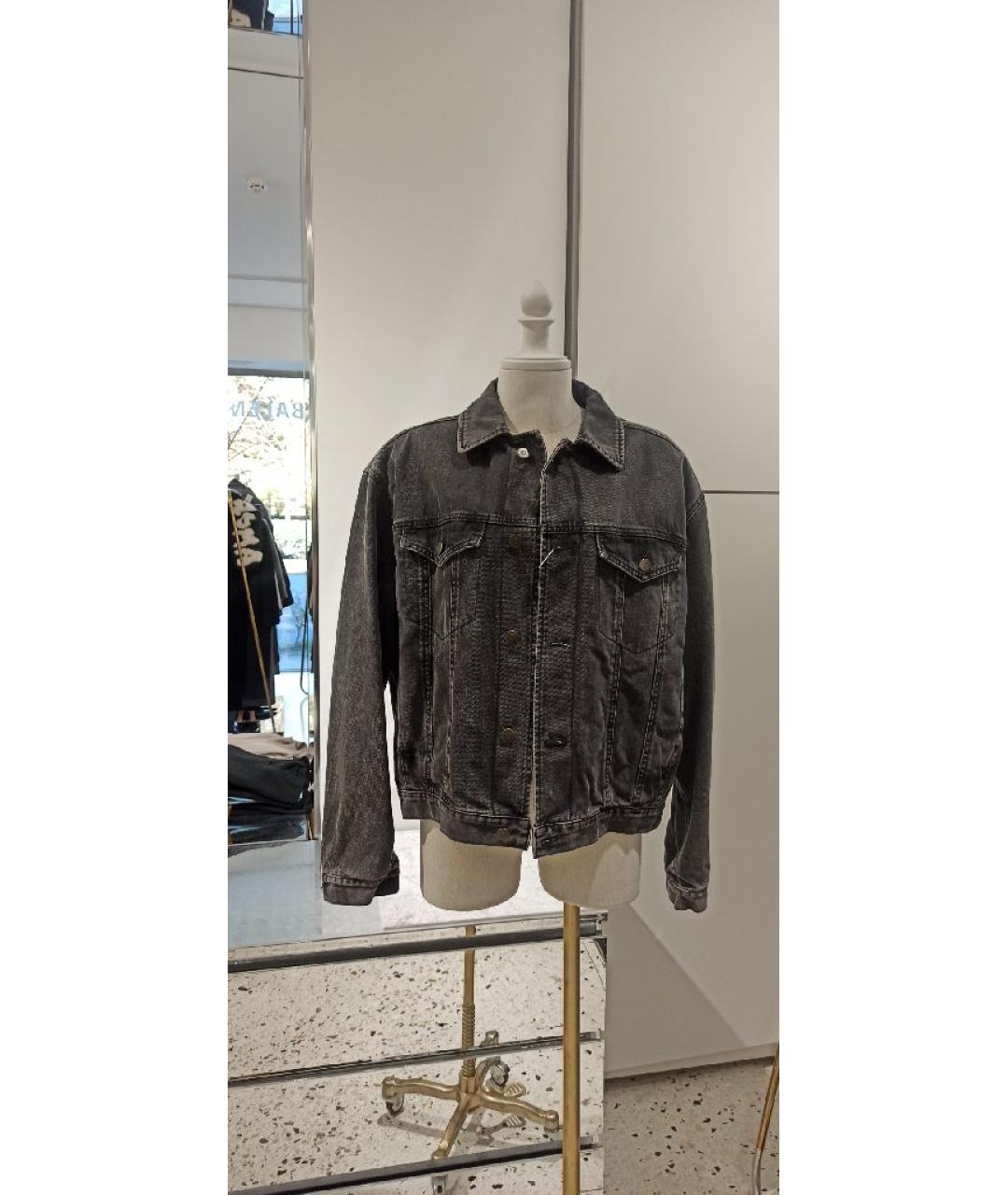 MAISON MARGIELA Черная хлопковая куртка, фото 2