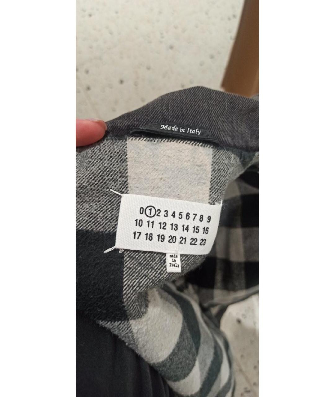 MAISON MARGIELA Черная хлопковая куртка, фото 8