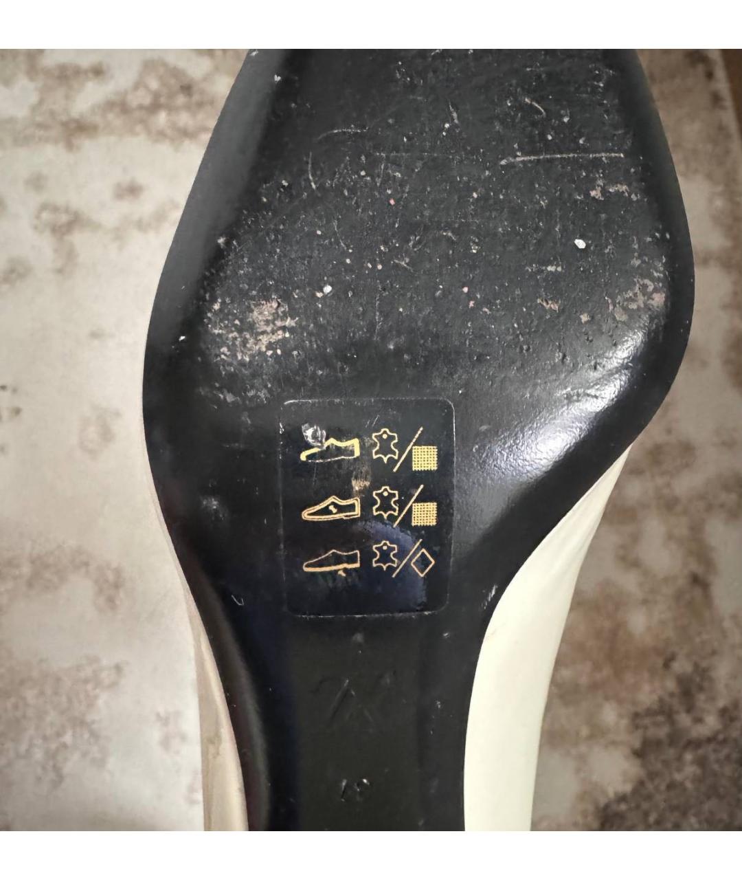 LOUIS VUITTON Бежевые ботильоны из лакированной кожи, фото 6