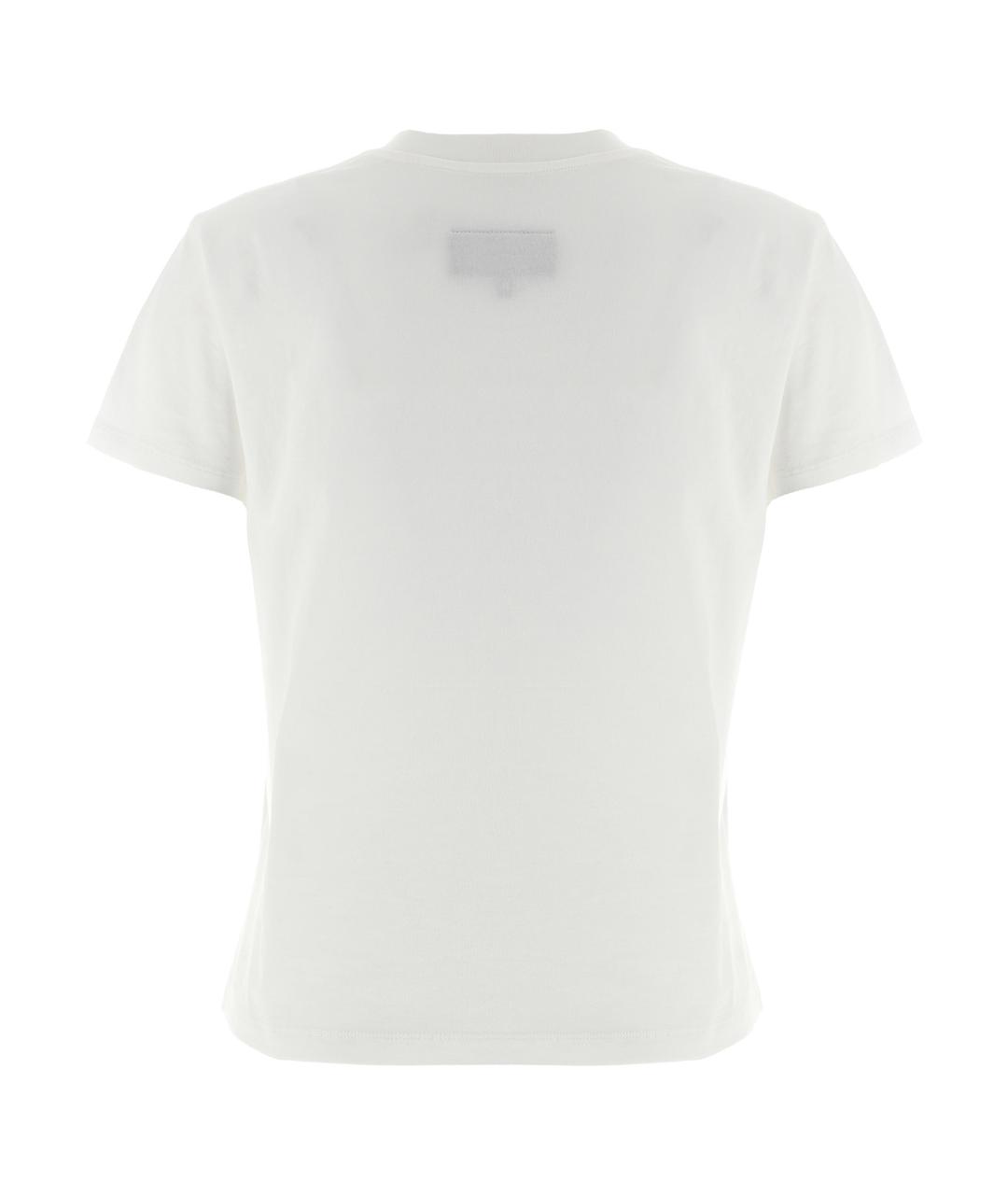 MM6 MAISON MARGIELA Белая хлопковая футболка, фото 2