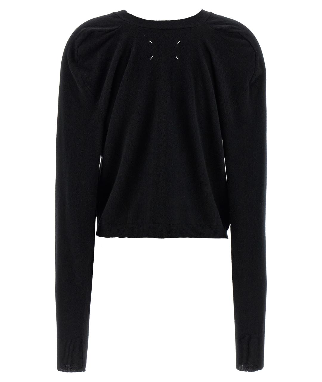 MAISON MARGIELA Черный шерстяной кардиган, фото 2