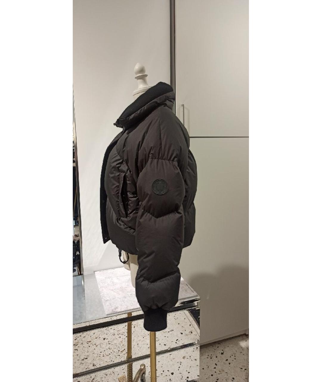 HERMES Черный полиэстеровый пуховик, фото 3
