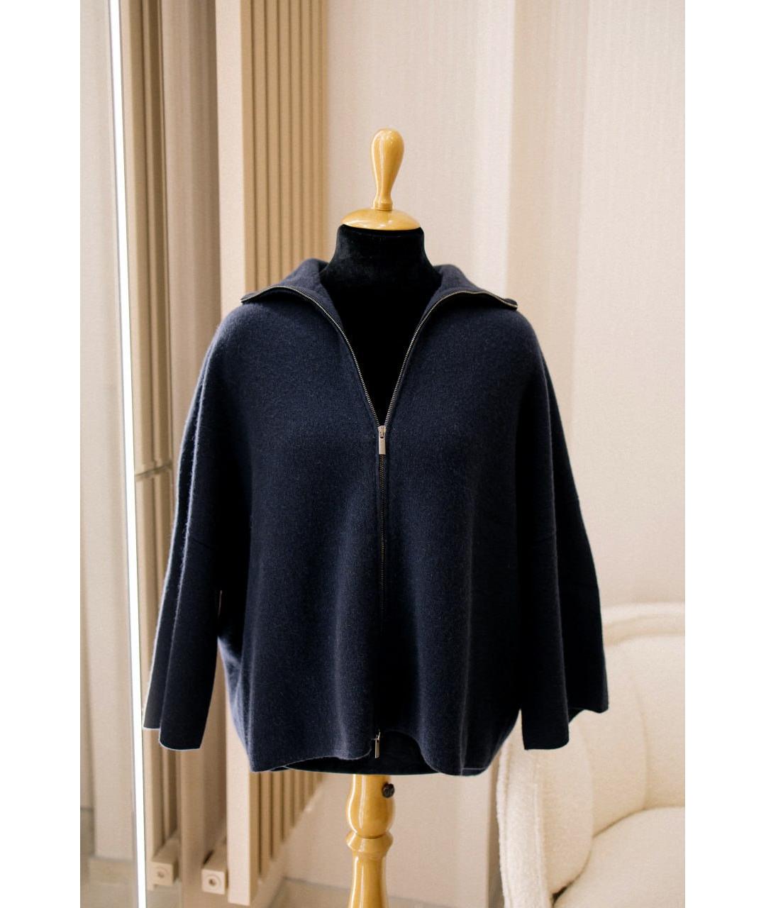 GENTRY PORTOFINO Темно-синий кашемировый джемпер / свитер, фото 7