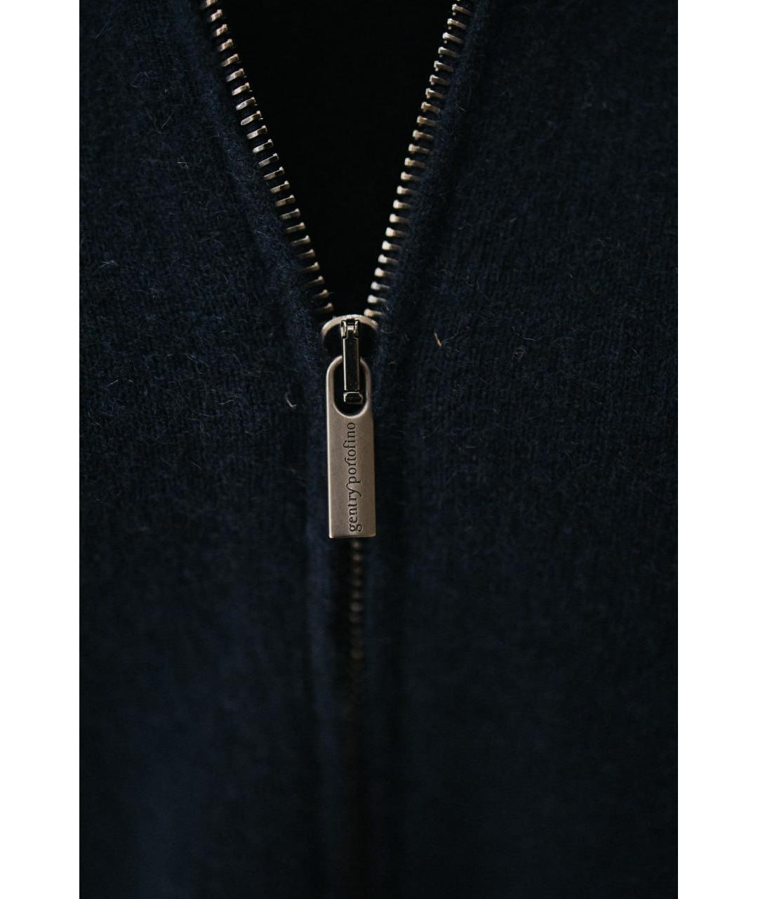 GENTRY PORTOFINO Темно-синий кашемировый джемпер / свитер, фото 6