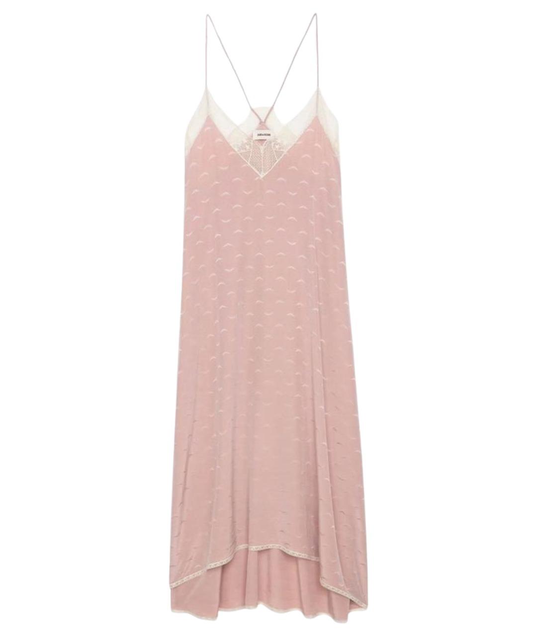 ZADIG & VOLTAIRE Розовое шелковое повседневное платье, фото 1