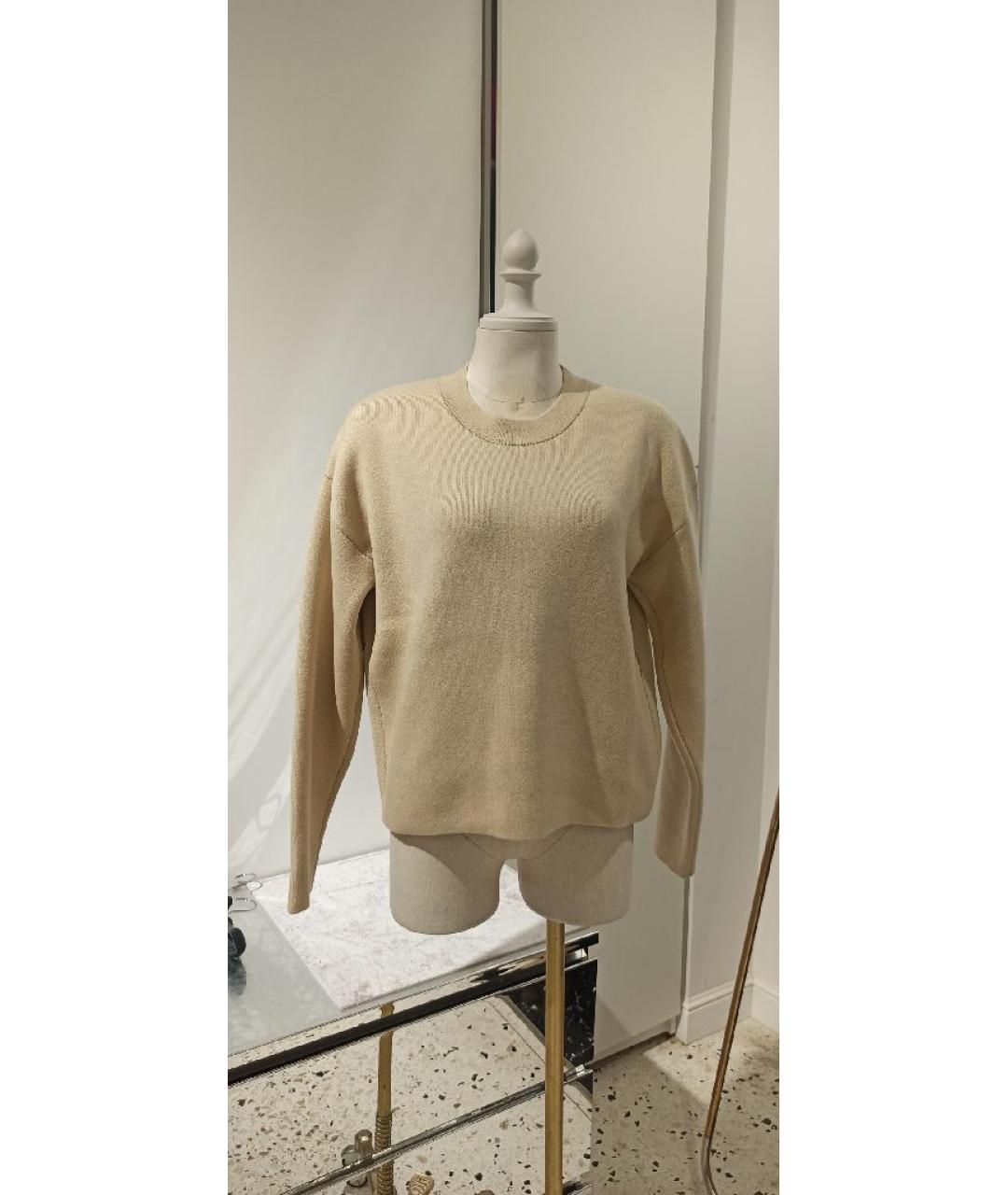 CHRISTIAN DIOR Бежевый кашемировый джемпер / свитер, фото 6