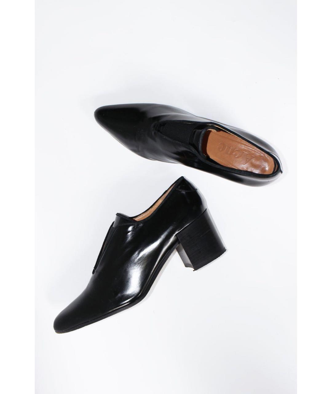ACNE STUDIOS Черные кожаные туфли, фото 7