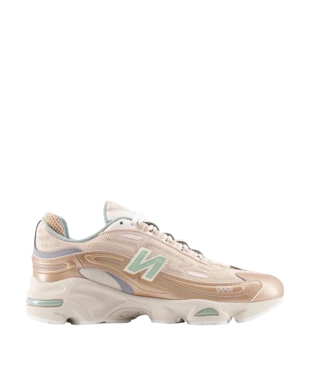 NEW BALANCE Бежевые кожаные кроссовки, фото 1