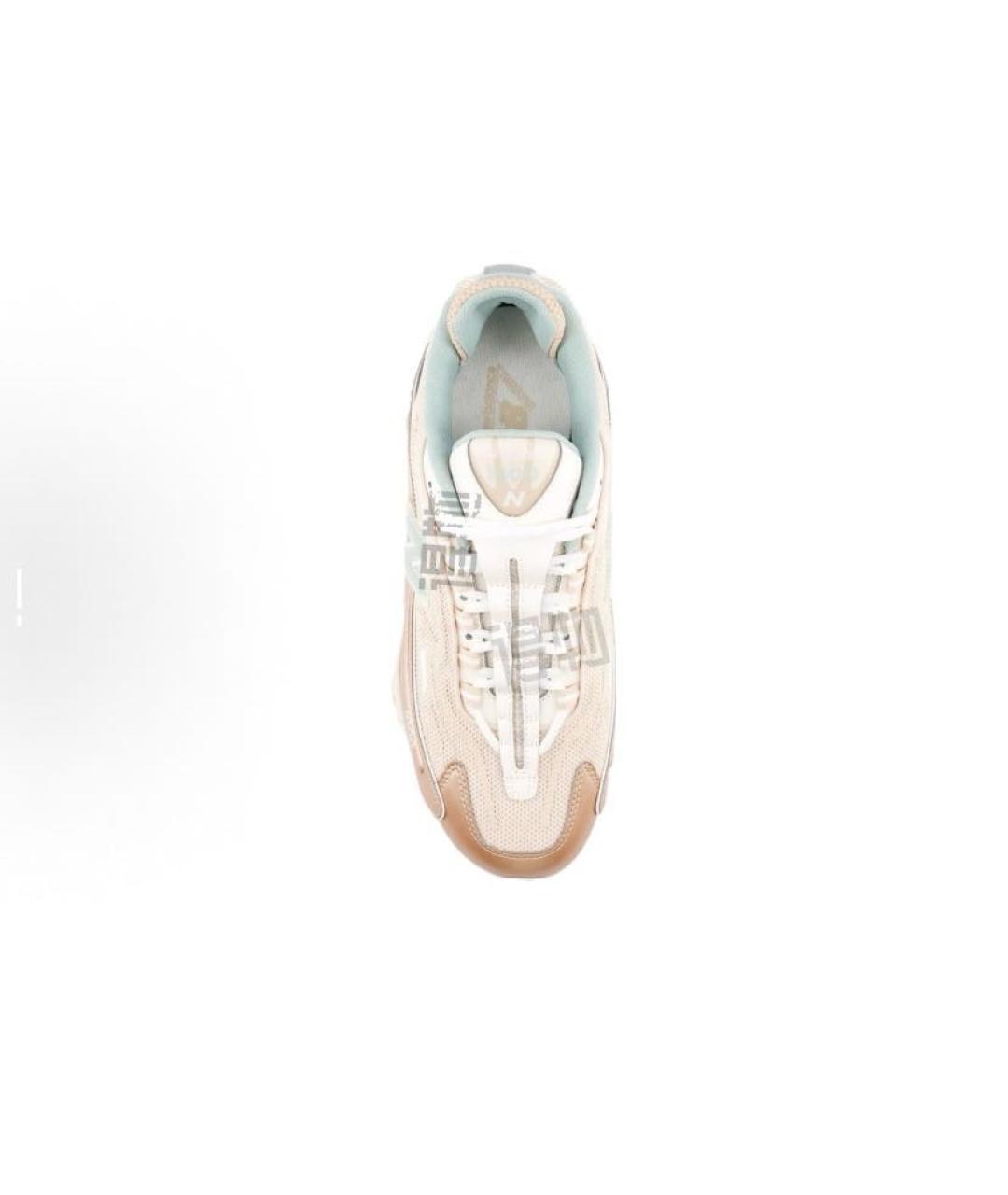 NEW BALANCE Бежевые кожаные кроссовки, фото 3