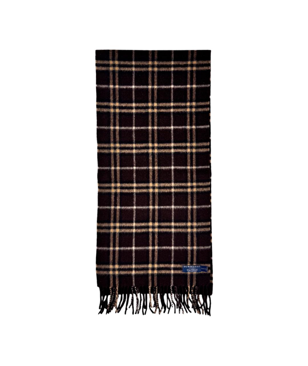 BURBERRY Коричневый кашемировый шарф, фото 3