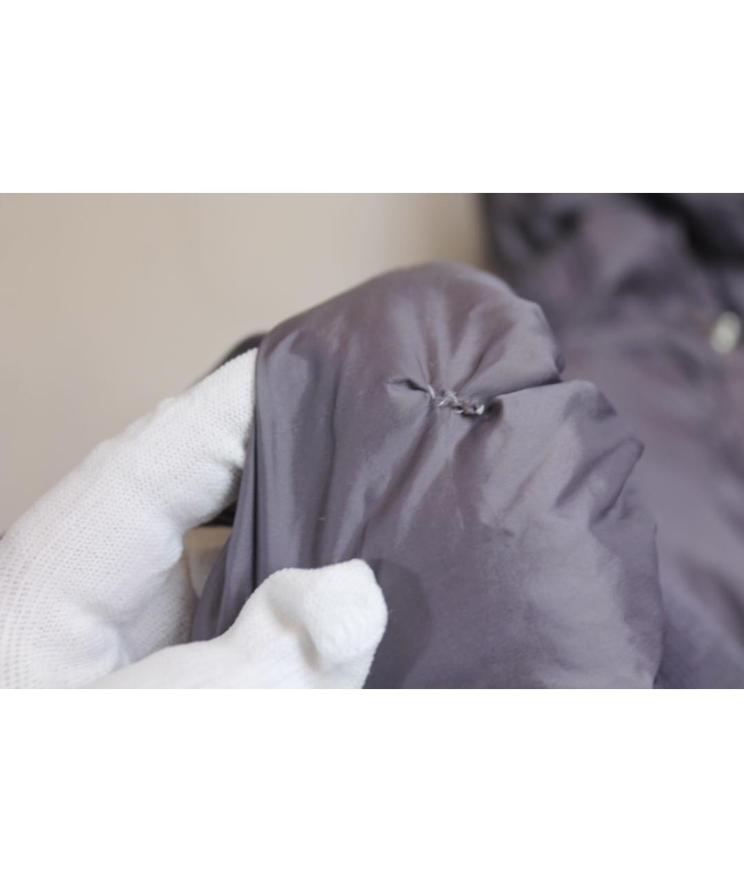 RICK OWENS Фиолетовый полиэстеровый пуховик, фото 4