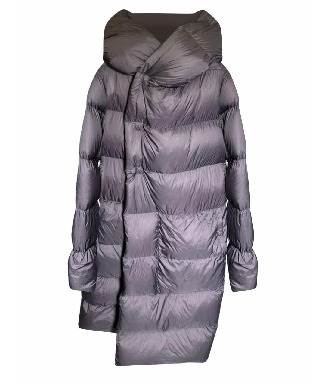 RICK OWENS Фиолетовый полиэстеровый пуховик, фото 1
