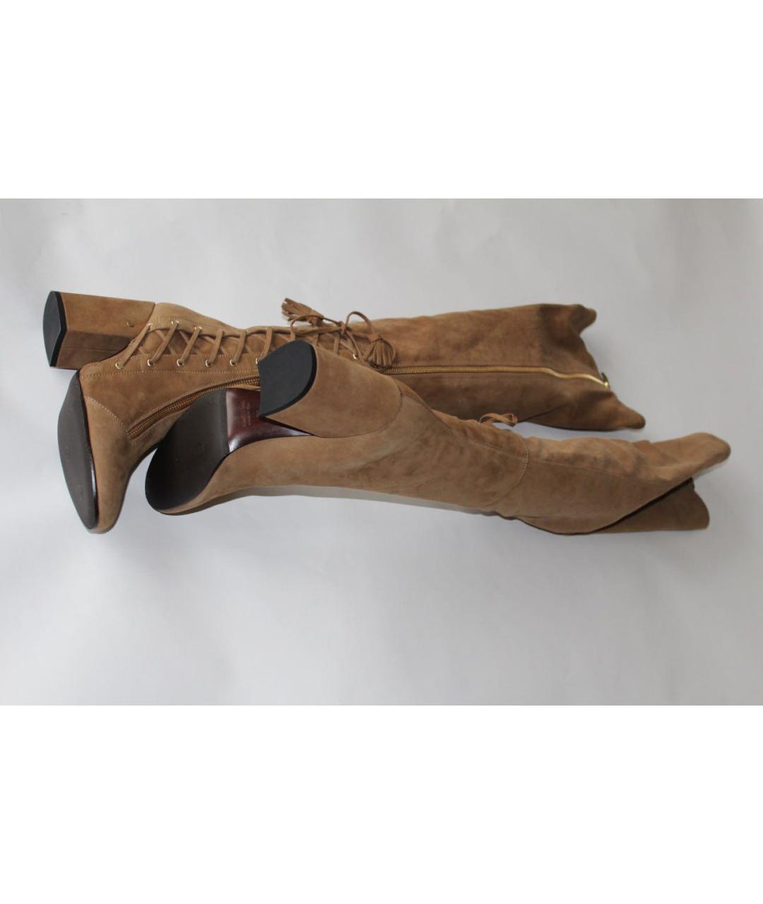 Laurence Jenkell Коричневые замшевые ботфорты, фото 2