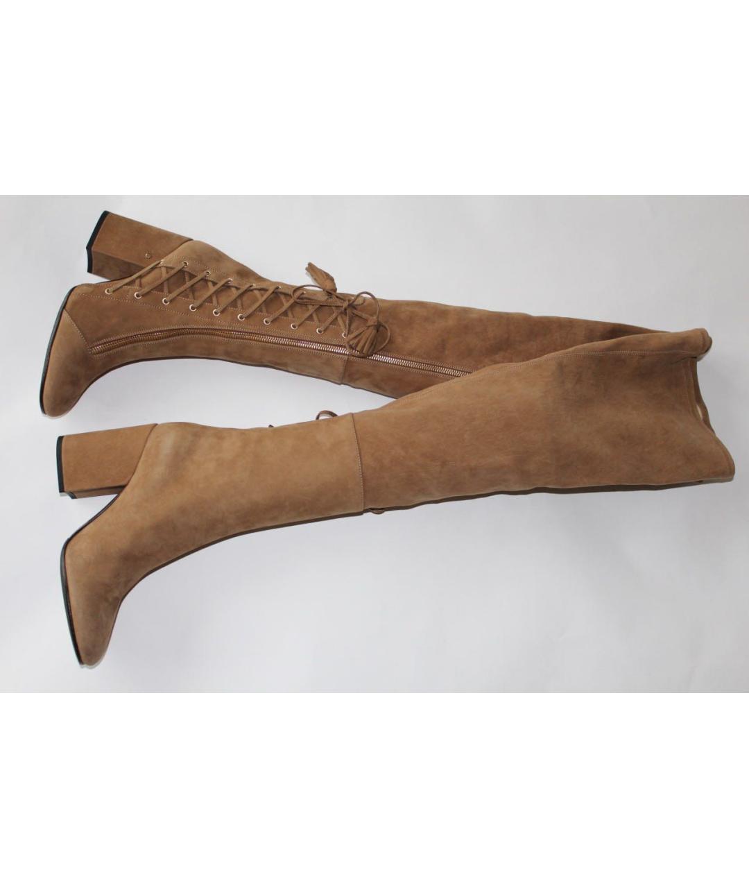 Laurence Jenkell Коричневые замшевые ботфорты, фото 3
