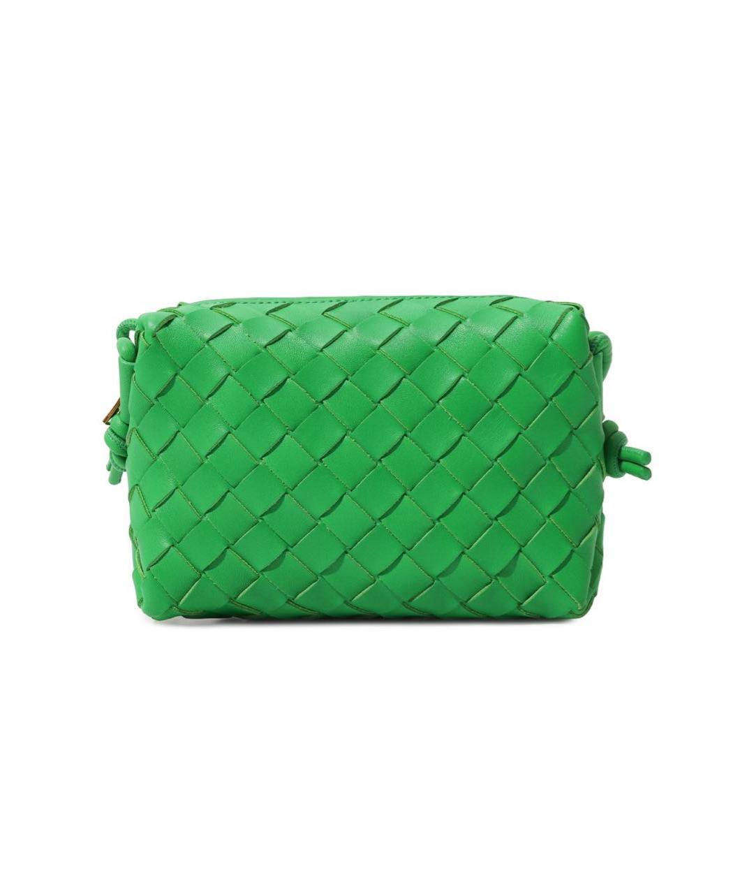 BOTTEGA VENETA Зеленая кожаная сумка через плечо, фото 8