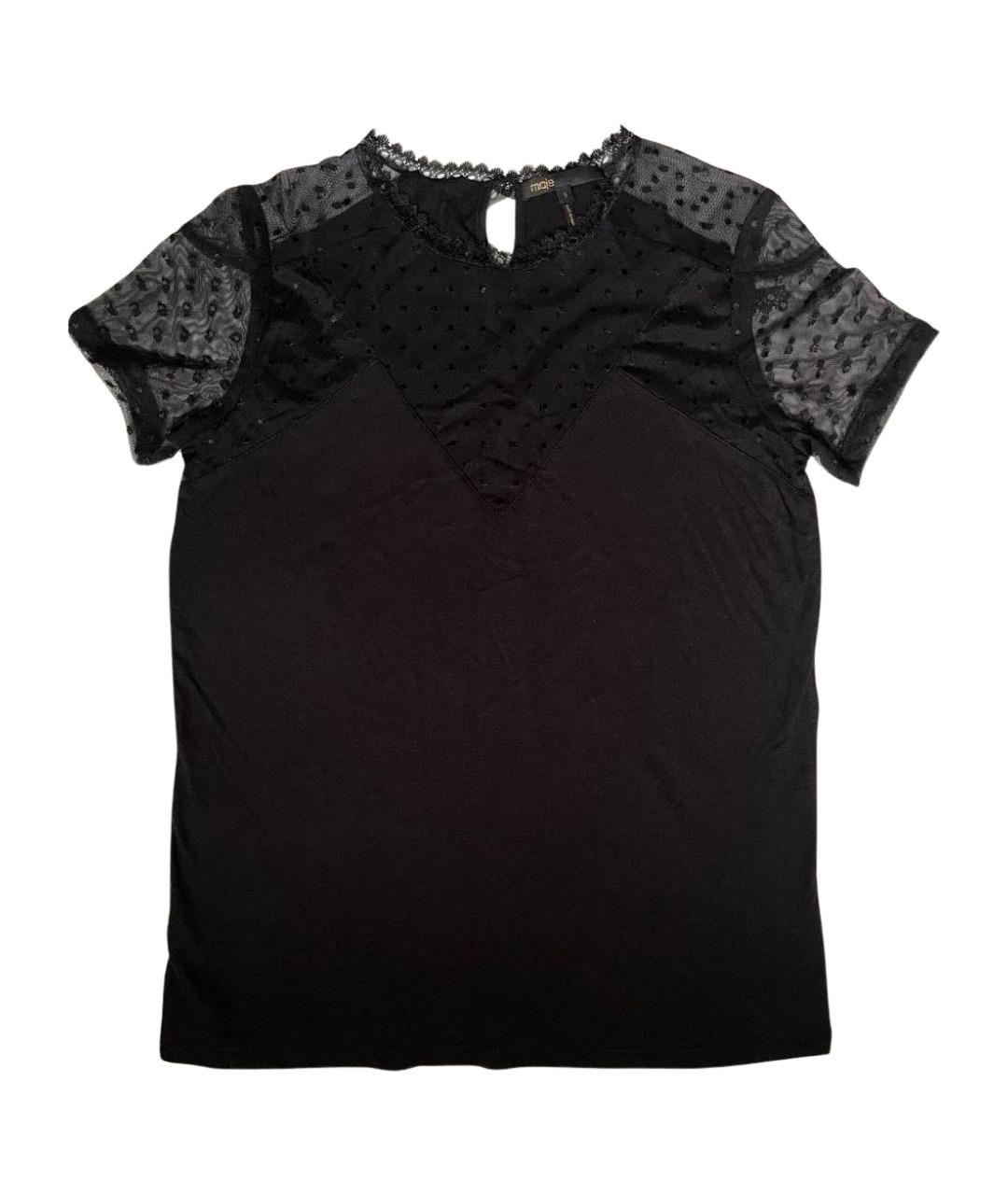 MAJE Черная футболка, фото 1