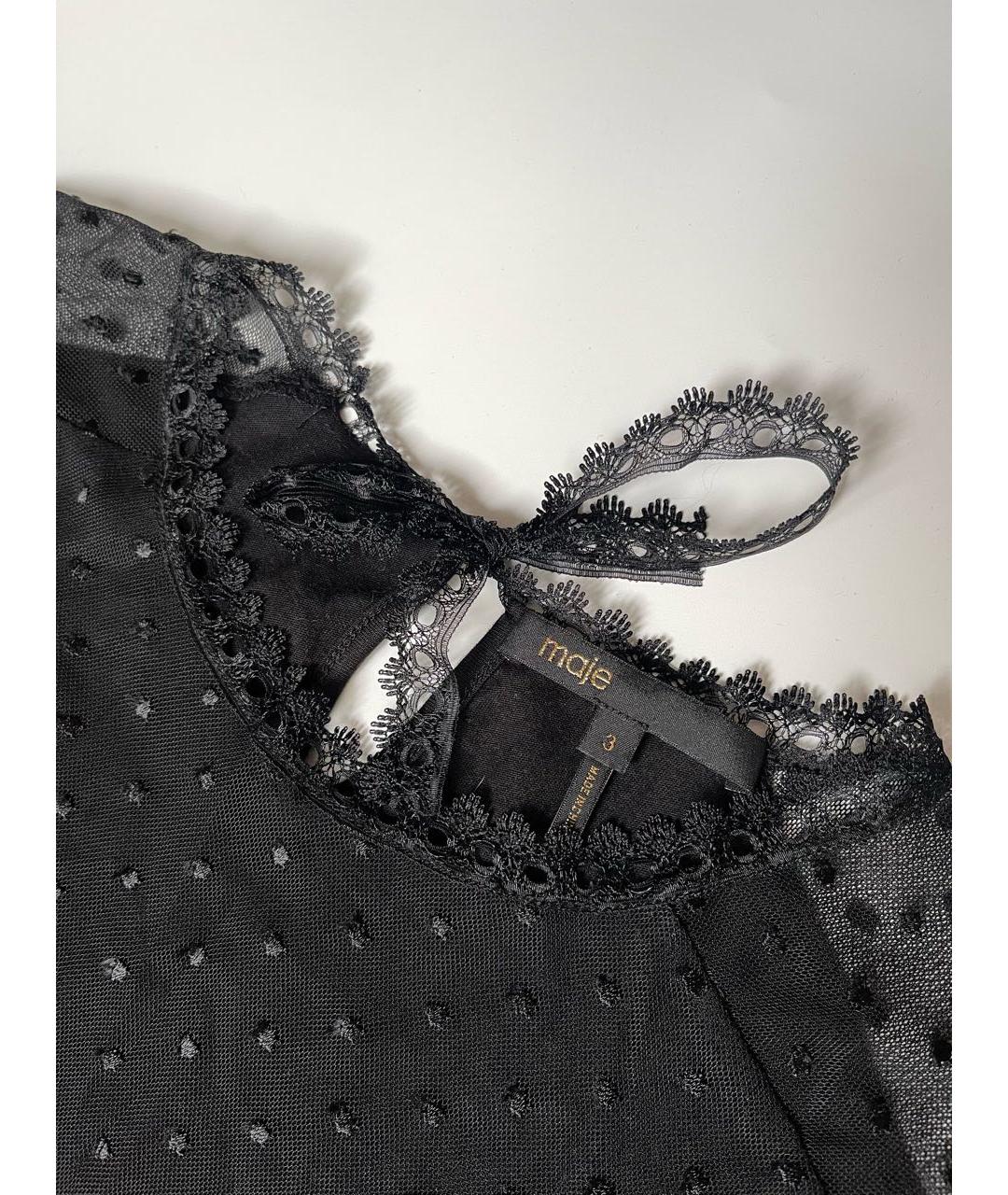 MAJE Черная футболка, фото 3