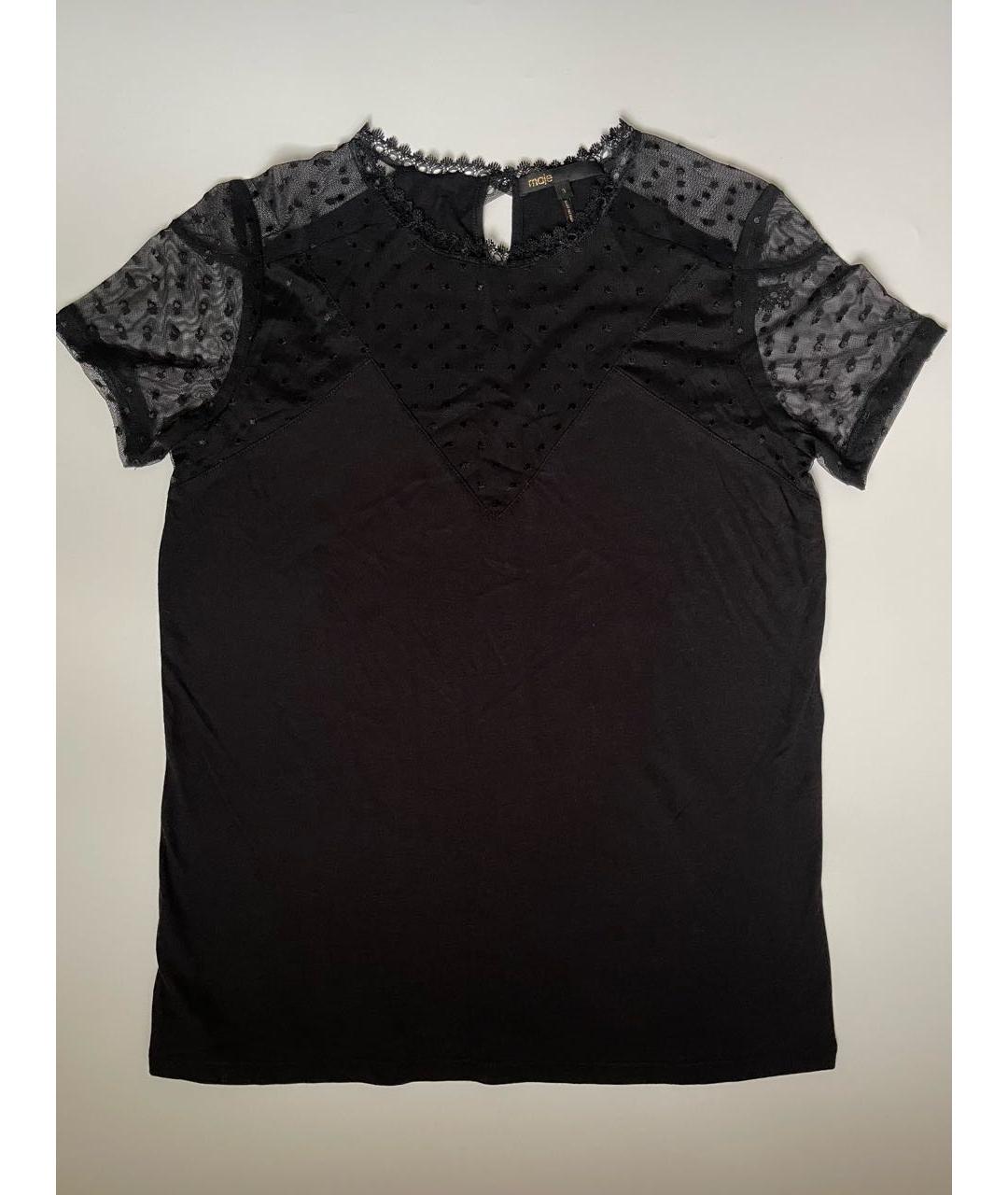 MAJE Черная футболка, фото 8