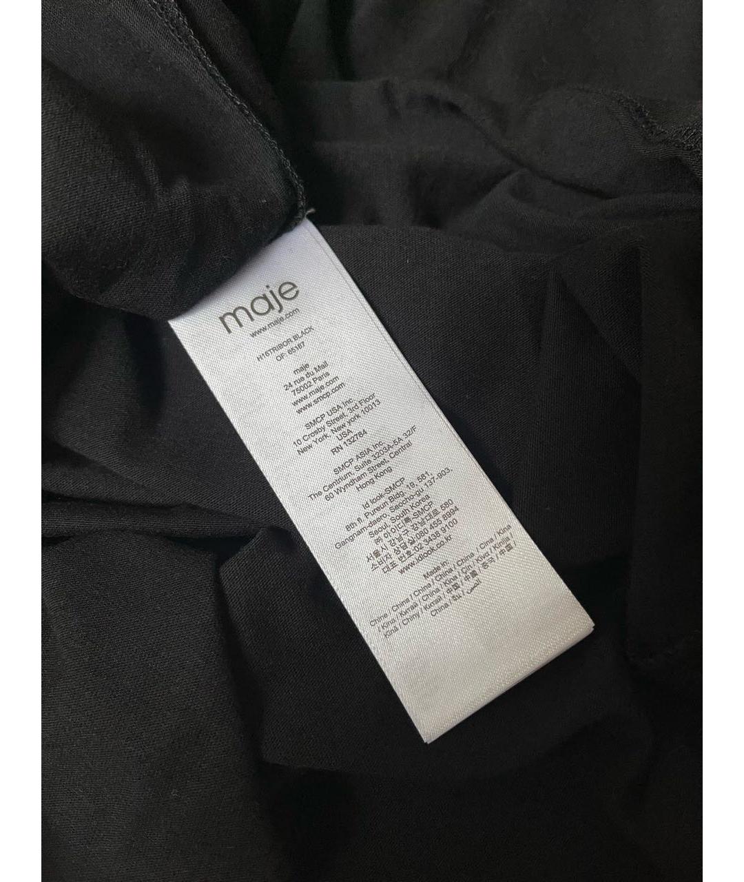 MAJE Черная футболка, фото 5