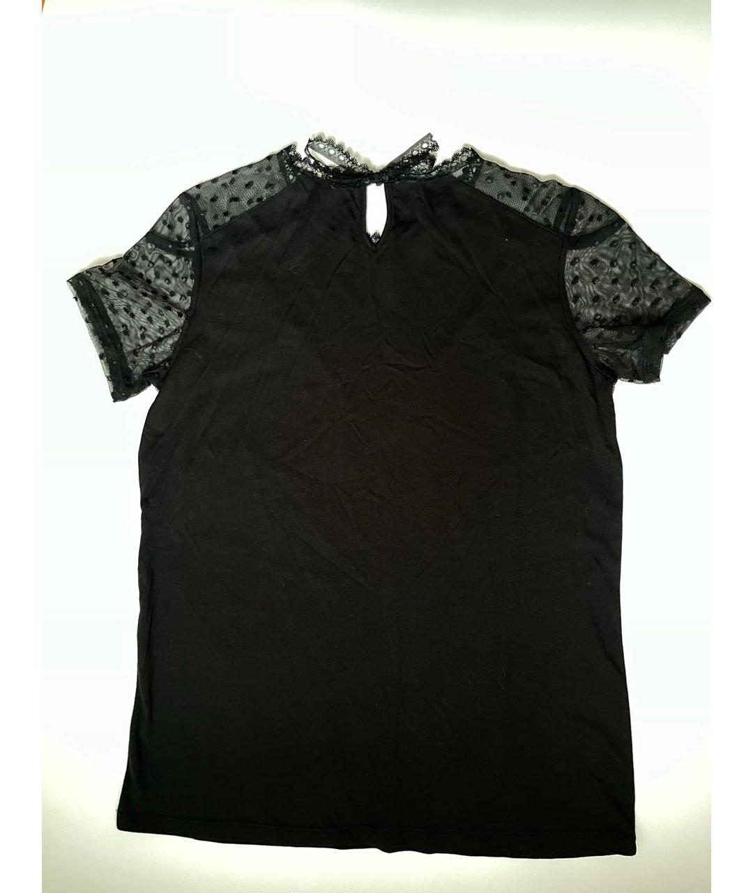 MAJE Черная футболка, фото 2