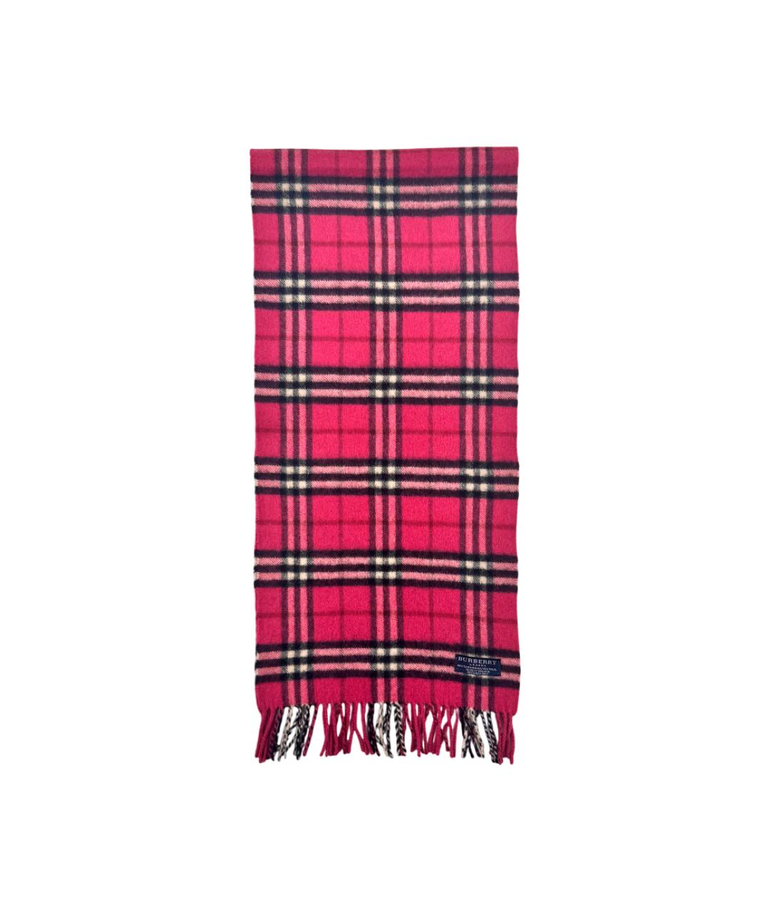 BURBERRY Розовый кашемировый шарф, фото 3