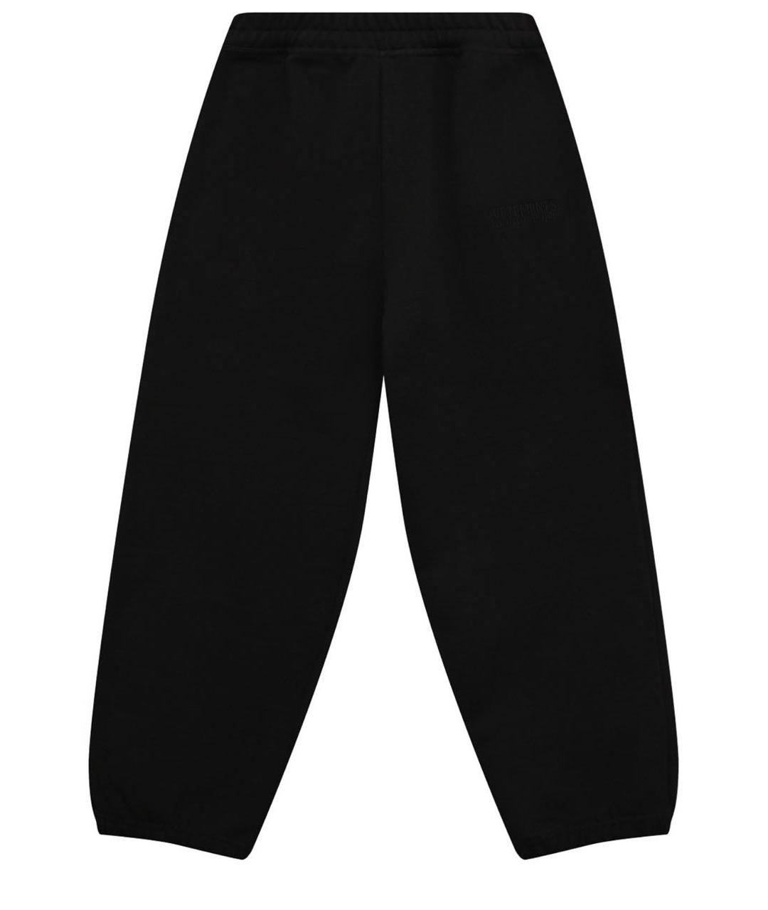 VETEMENTS Черные хлопковые повседневные брюки, фото 1