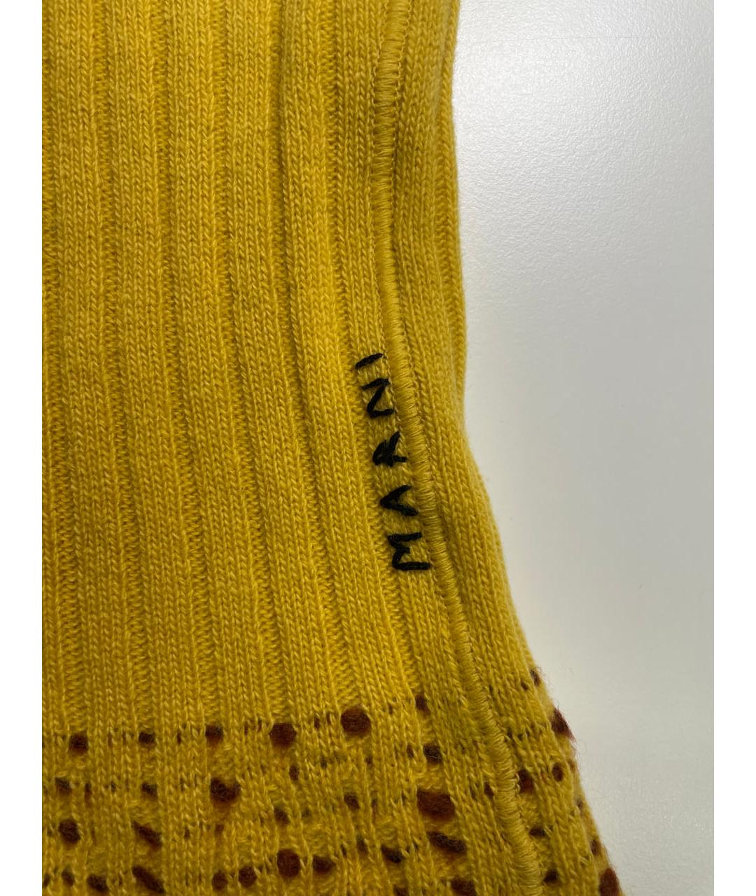 MARNI Желтая шерстяная шапка, фото 5
