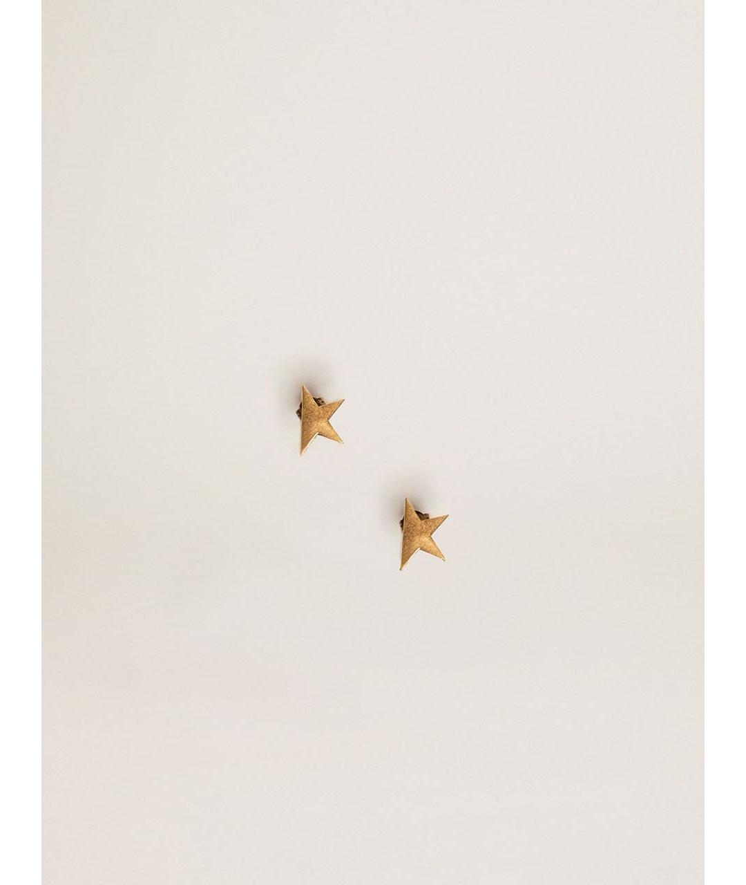 GOLDEN GOOSE DELUXE BRAND Золотые металлические серьги, фото 8