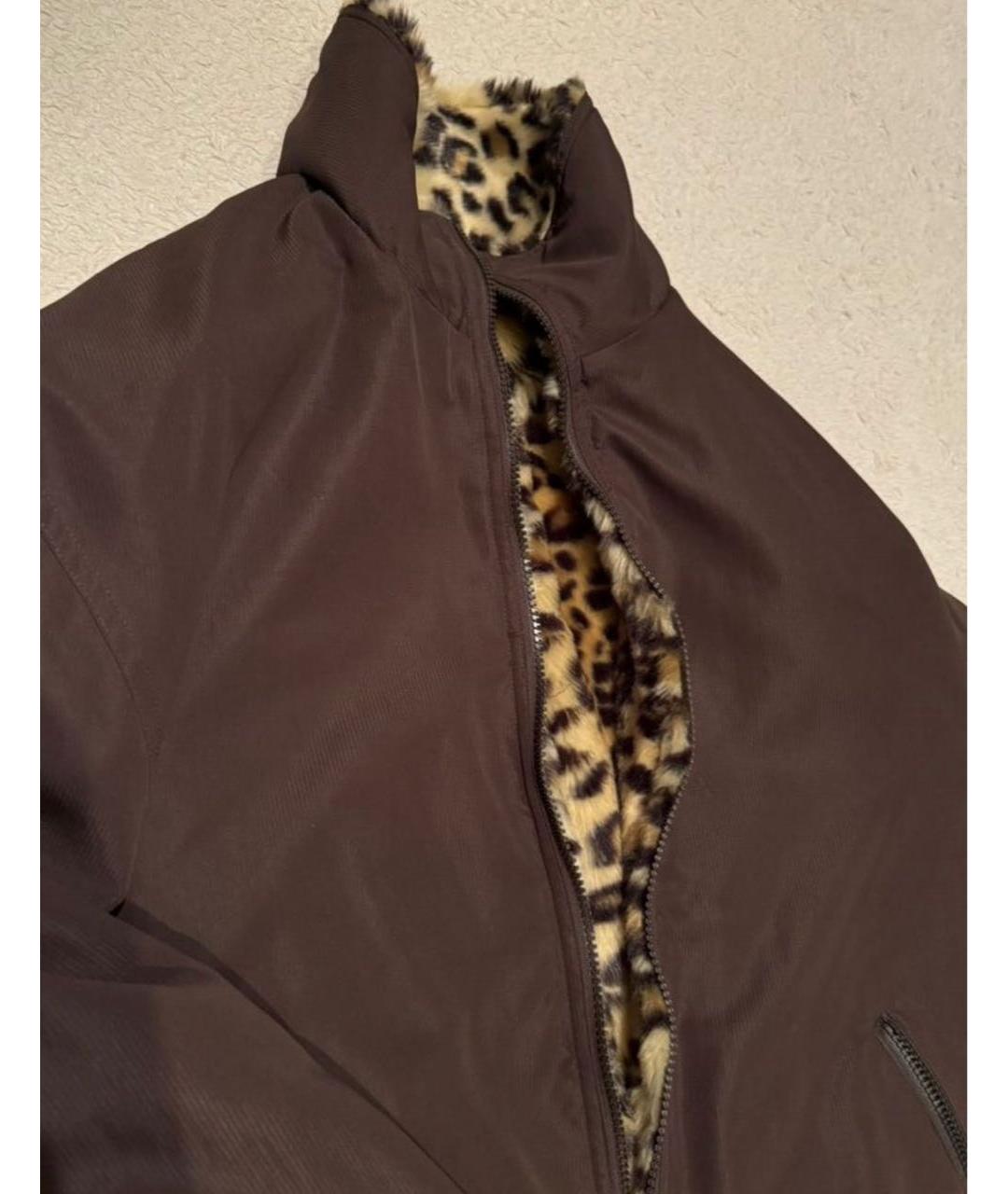 R13 Коричневая синтетическая куртка, фото 5