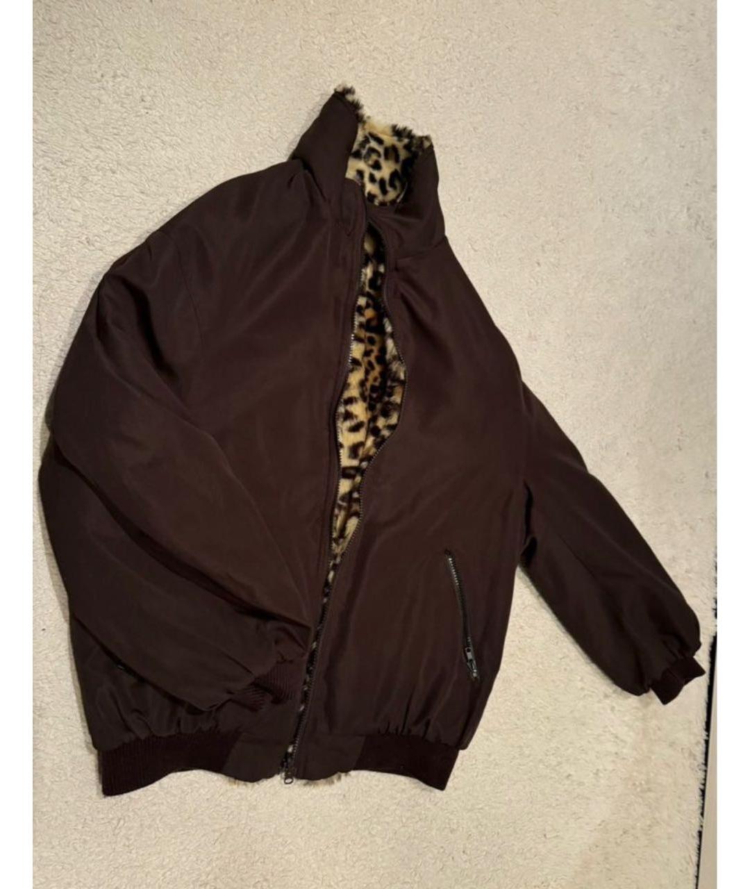 R13 Коричневая синтетическая куртка, фото 6