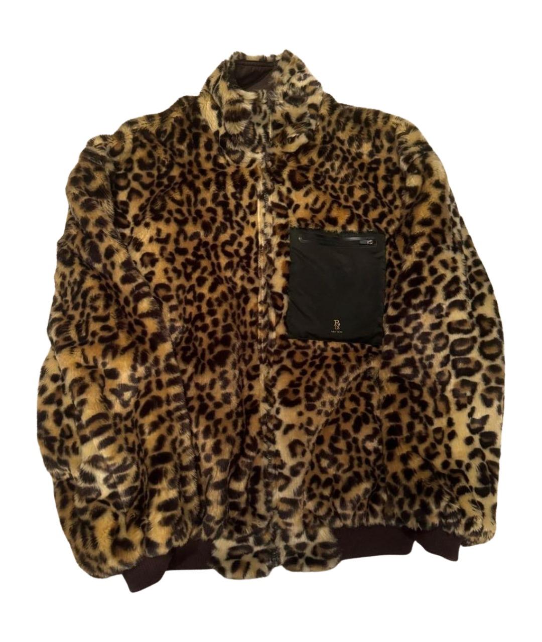 R13 Коричневая синтетическая куртка, фото 1