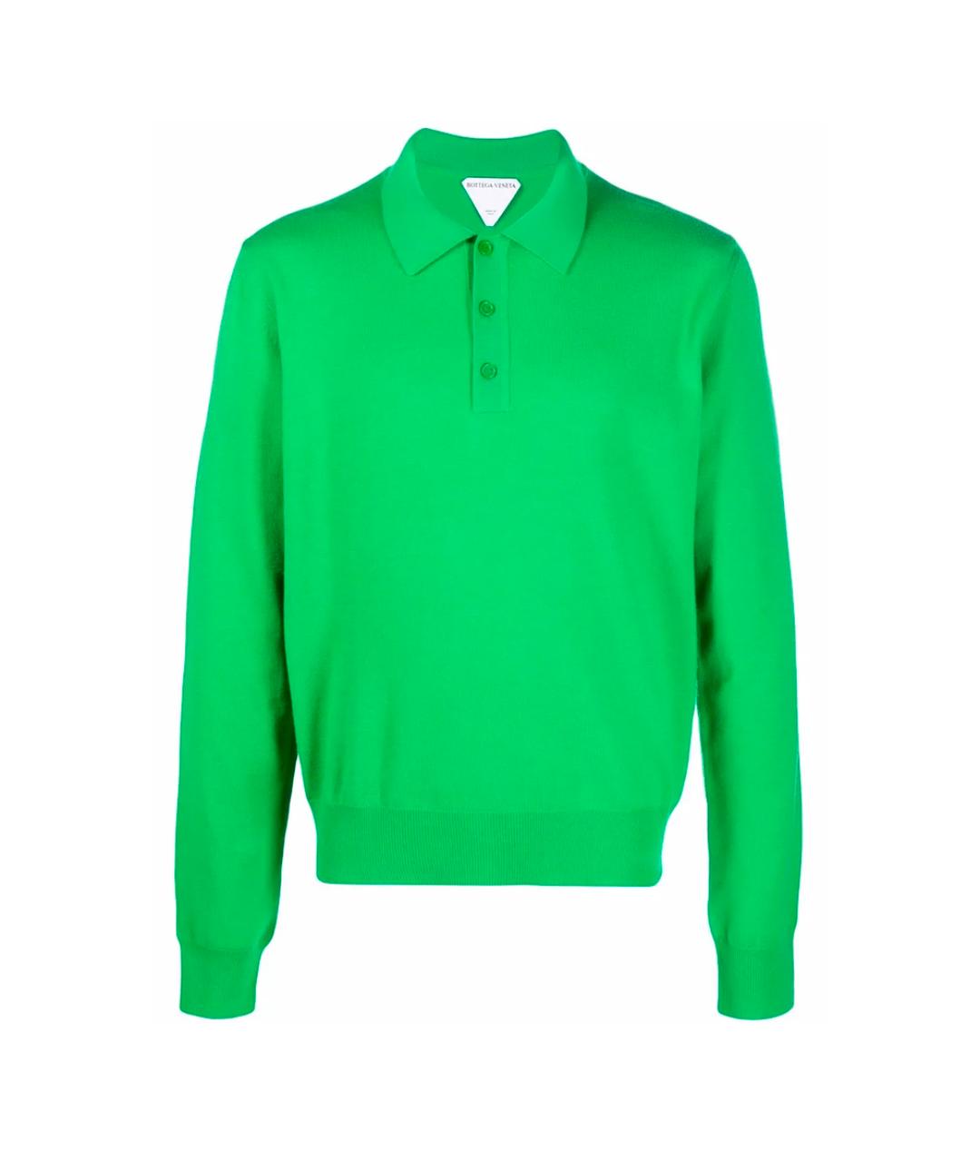 BOTTEGA VENETA Зеленый вискозный джемпер / свитер, фото 1