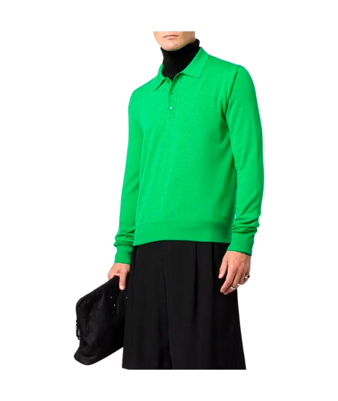 BOTTEGA VENETA Зеленый вискозный джемпер / свитер, фото 2