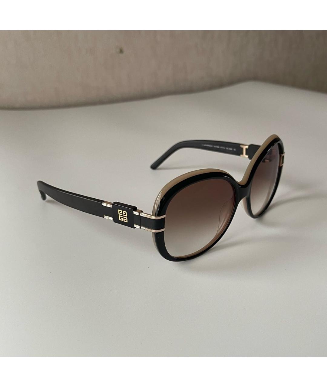 GIVENCHY Коричневые пластиковые солнцезащитные очки, фото 2