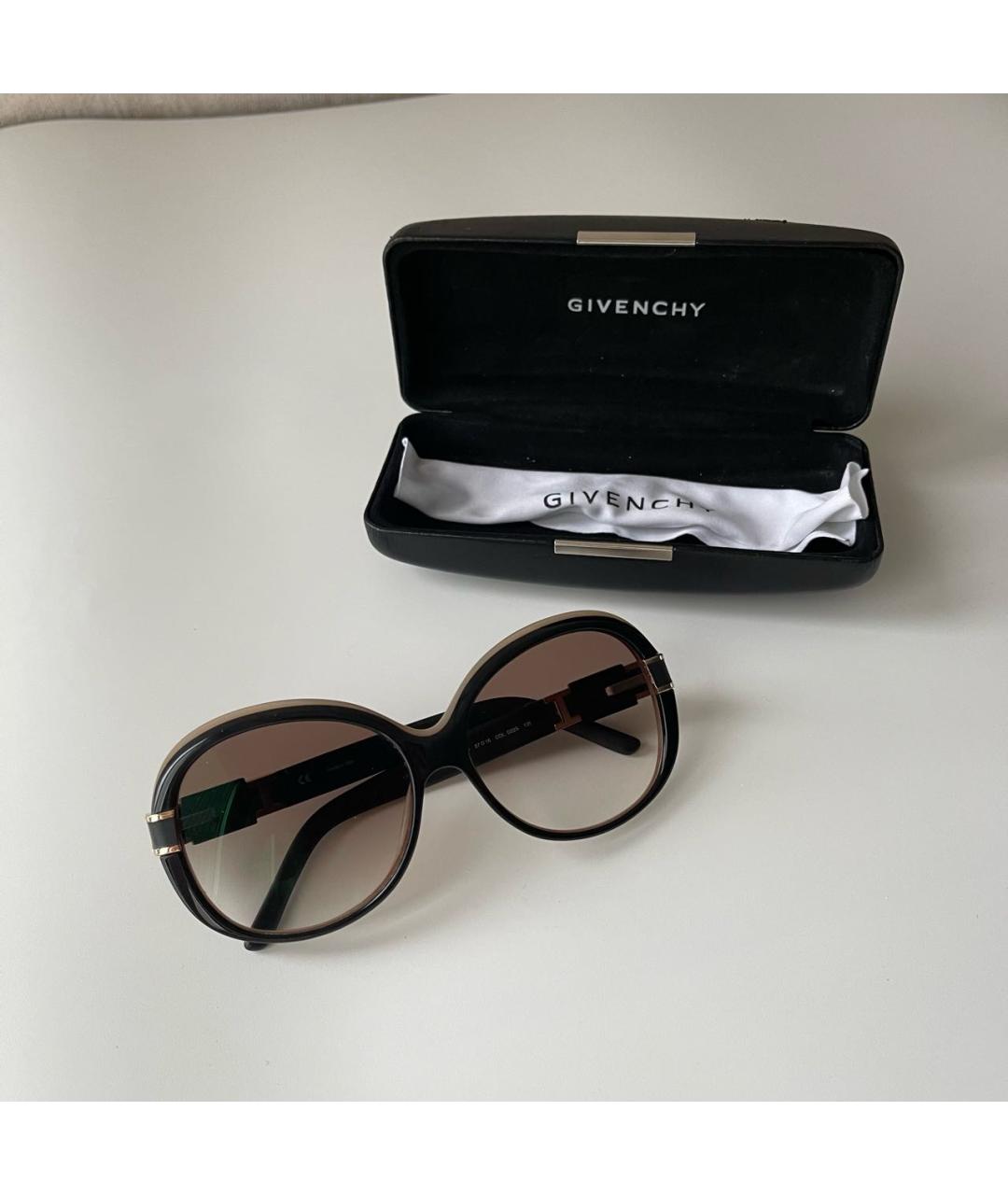 GIVENCHY Коричневые пластиковые солнцезащитные очки, фото 7