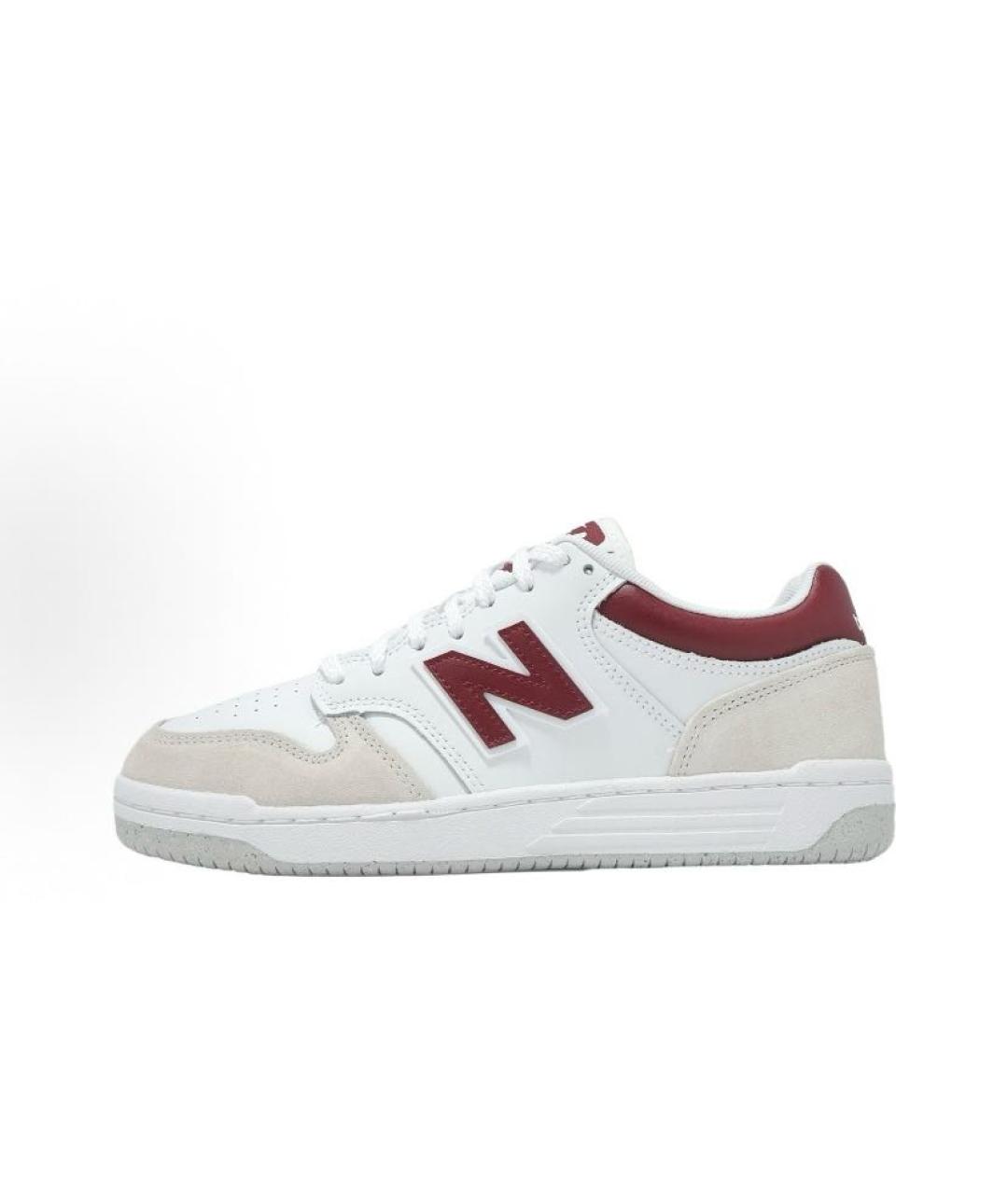 NEW BALANCE Белые кожаные кроссовки, фото 2