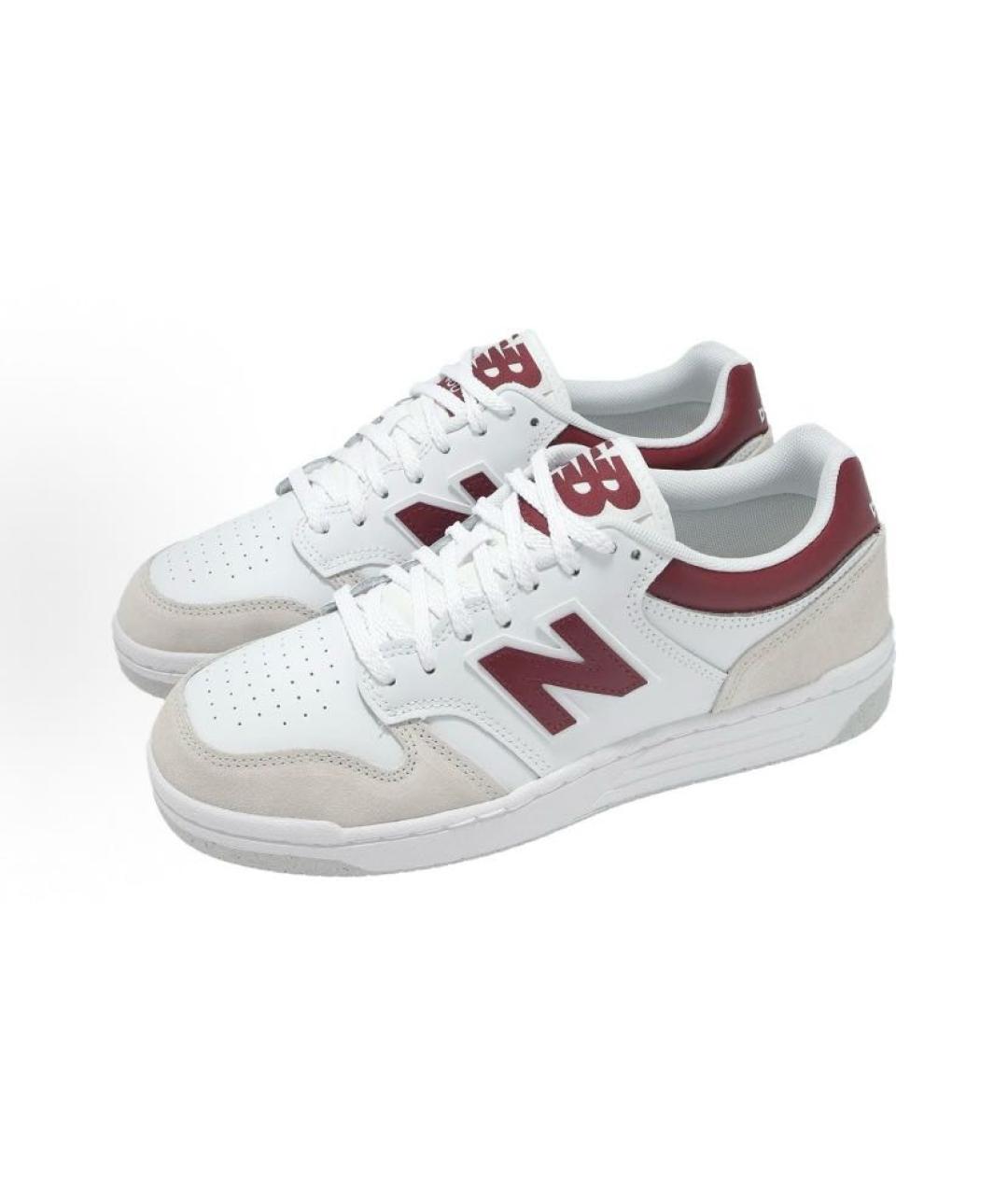 NEW BALANCE Белые кожаные кроссовки, фото 3